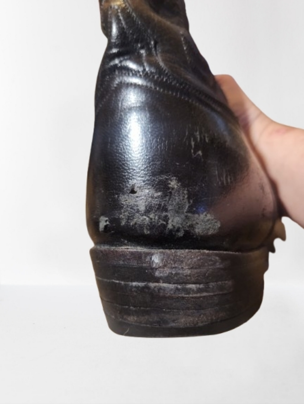 Men's Black Lucchese Boots Sz 14 D - Picture 7 of 11